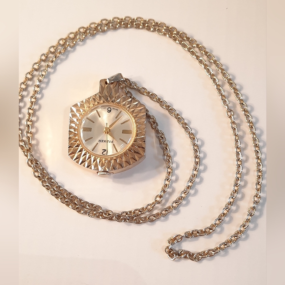 Mechanic Parker Watch On Chain Gold Tone